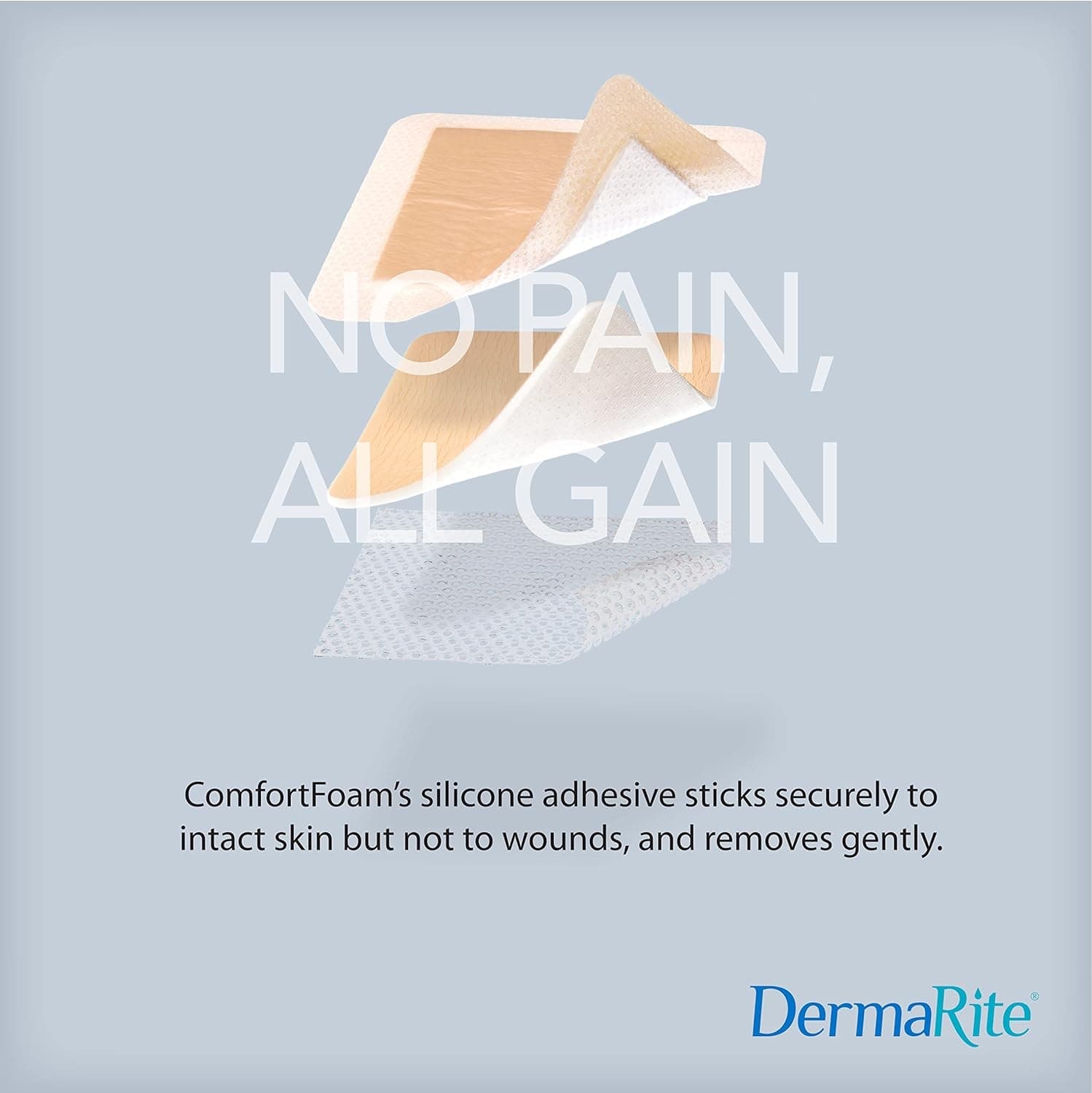 ComfortFoam Border Self-adherent Silicone Foam Dressing with Border - Image 9