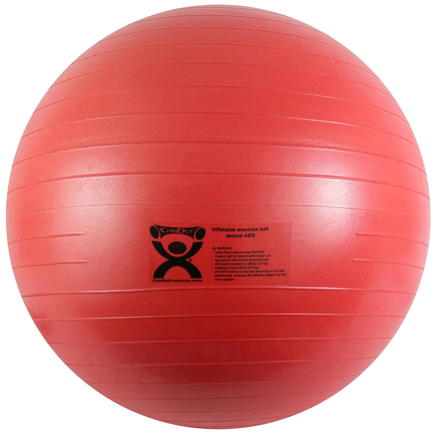Cando Inflatable ABS Ball, 55 Cm (21.7 In), Red - Image 1