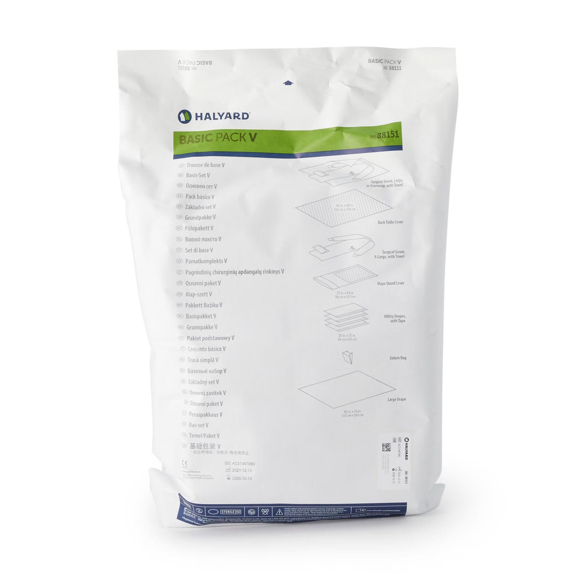 O&M Halyard Inc General Purpose Drape Pack Basic Pack V - Image 2