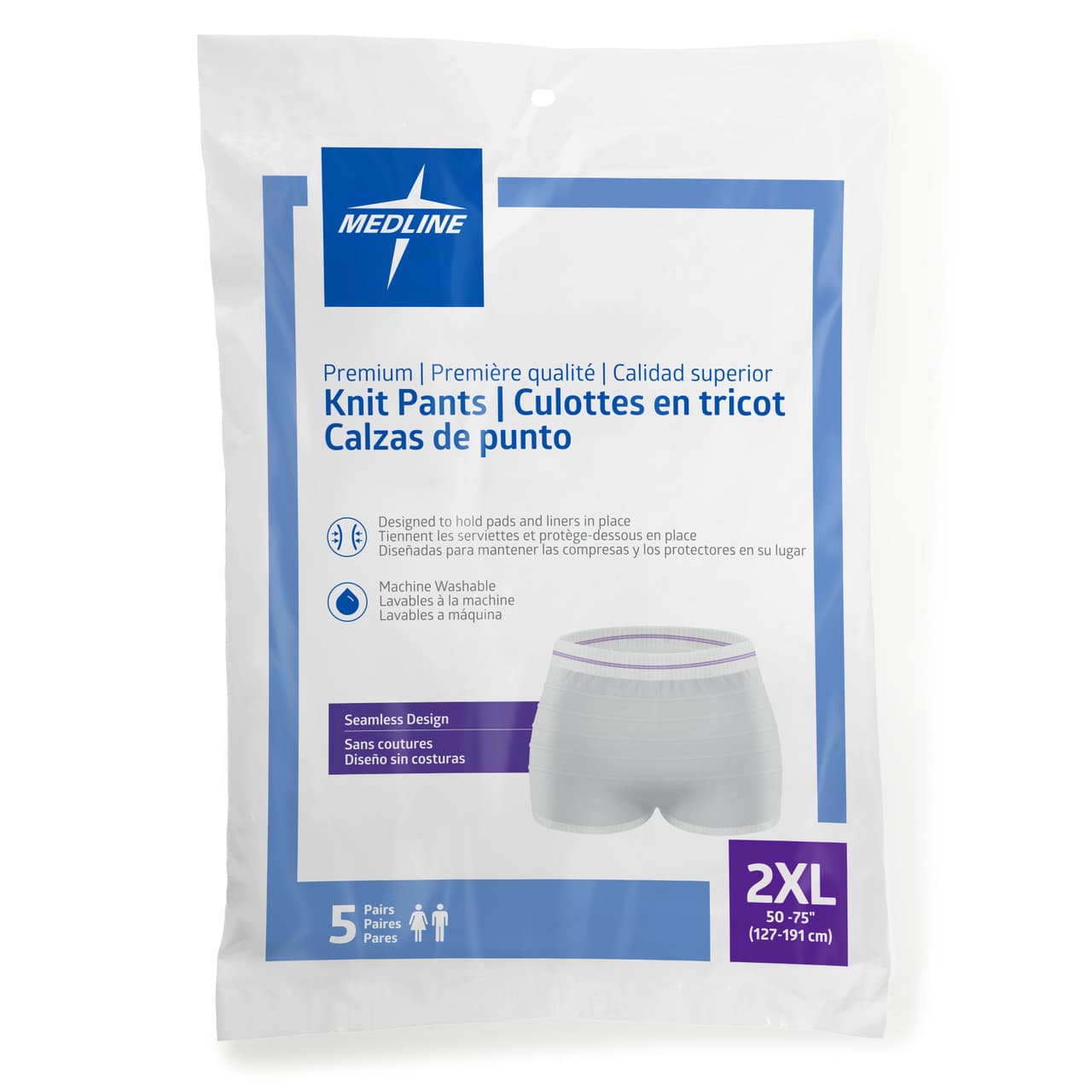 Medline Premium Mesh Knit Pants, 2XLarge - Case of 100 - Image 1