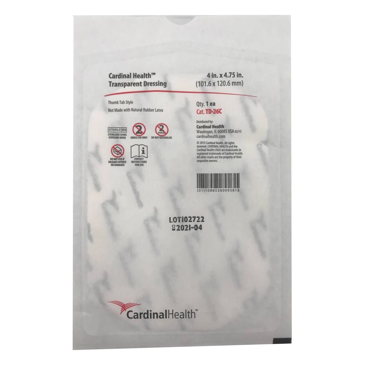 Cardinal Health Frame Style Transparent Film Dressings - Image 3