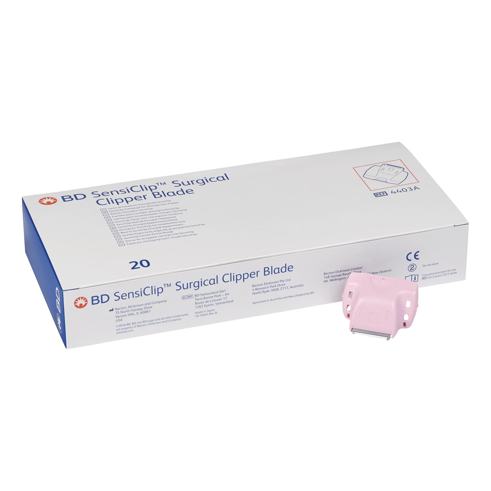 BD SensiClip Surgical Clipper Blade - Case of 20