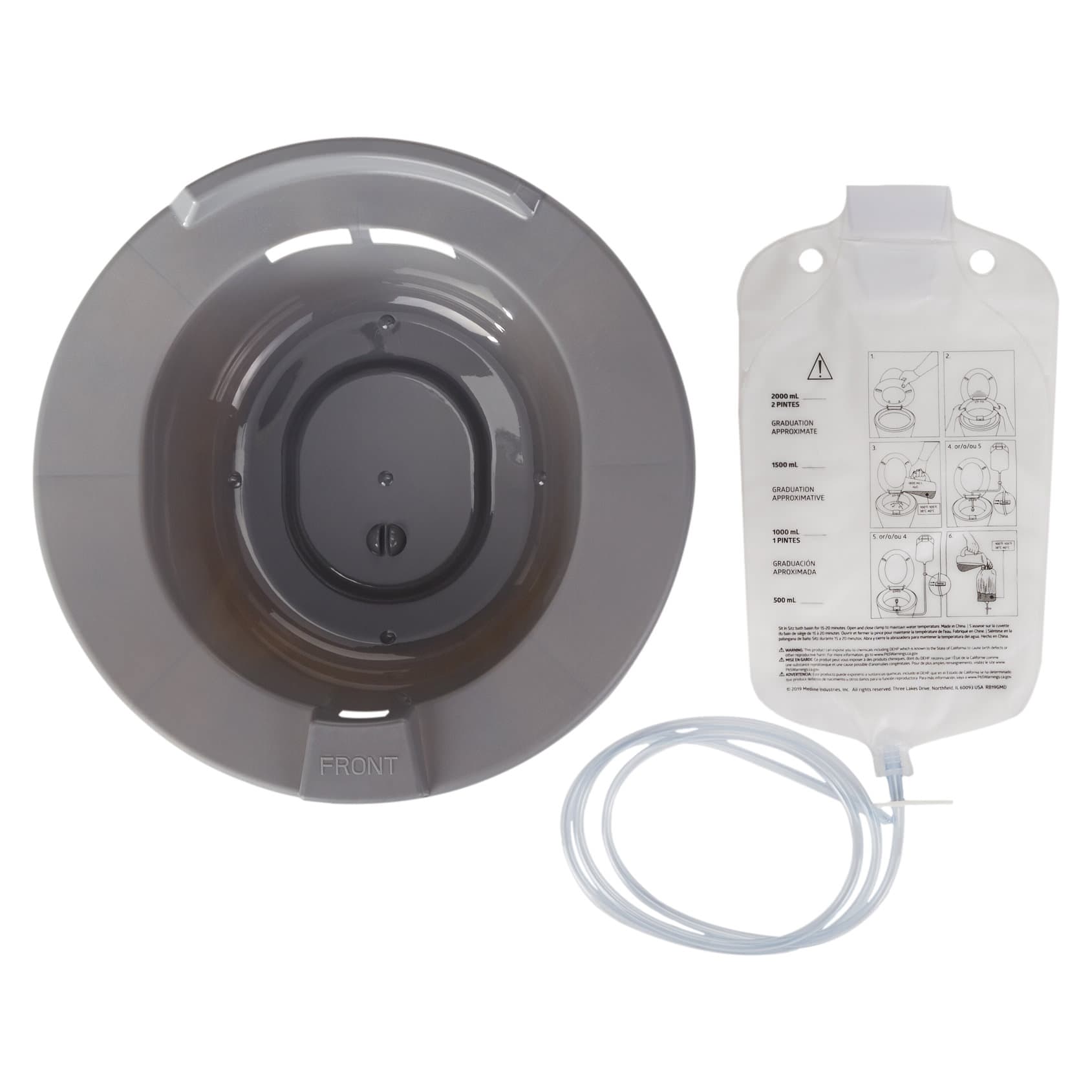 McKesson Round Plastic Graduated Sitz Bath - Image 2