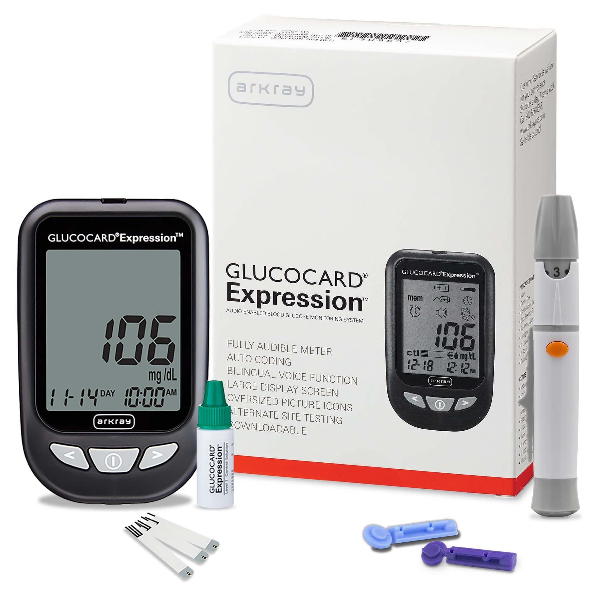 Arkray Glucocard Expression Blood Glucose Meter Kit - Image 1