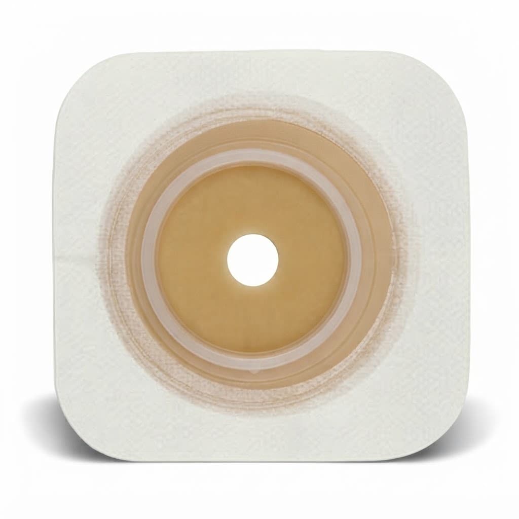 SUR-FIT Natura 2-Piece Durahesive Skin Barrier, White Tape Collar, 2-3/4 Inch Flange - Box of 10 - Image 1