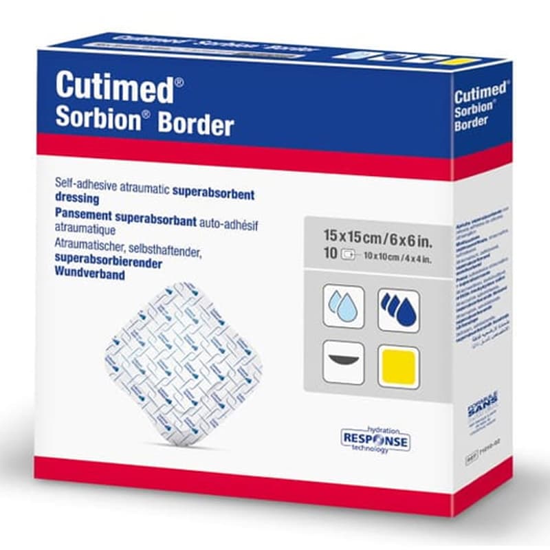 Cutimed Sorbion Border Super Absorbent Dressing - Image 1