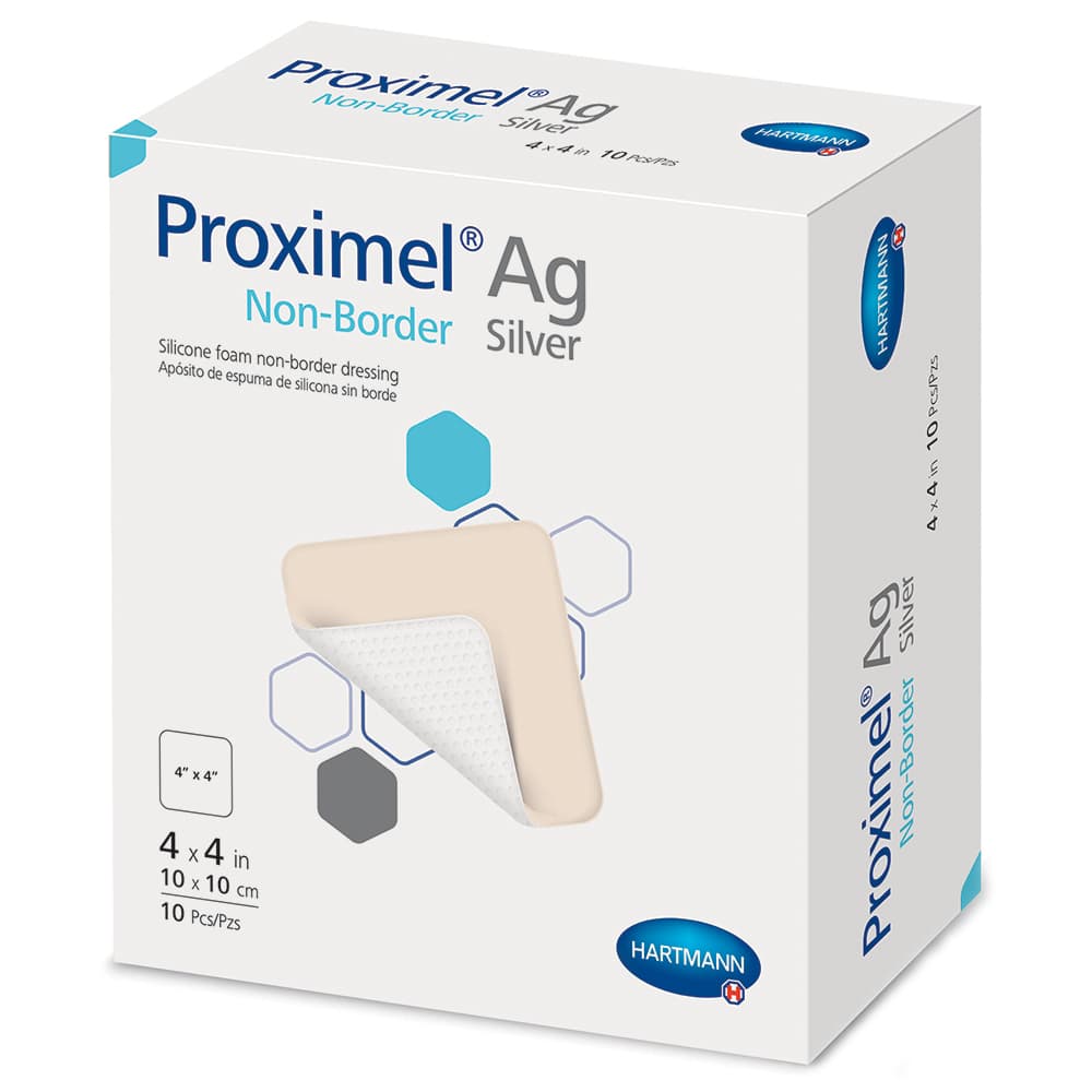 Proximel Ag Silver Silicone Foam Dressing Without Border - Image 1