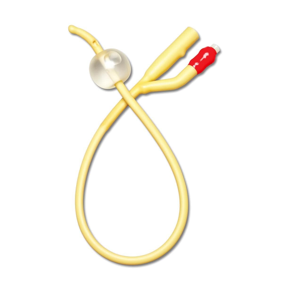 Medline 2-Way Silicone-Elastomer Coated Latex Foley Catheters, Coude-Tip, 10 mL, 18 Fr - Each - Image 1