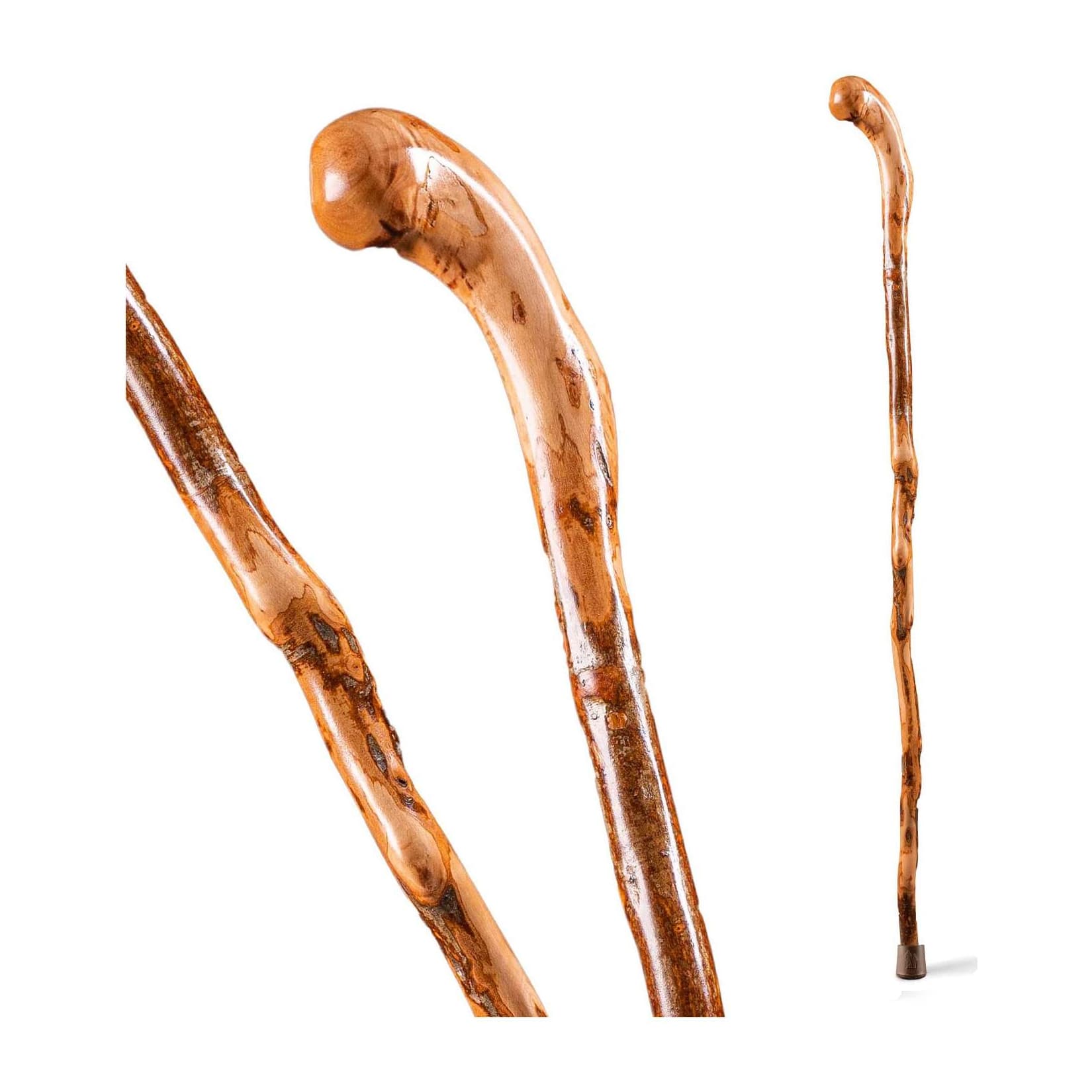 Brazos Assorted Hardwood Knob Root Rustic Walking Cane, 37" - Image 1