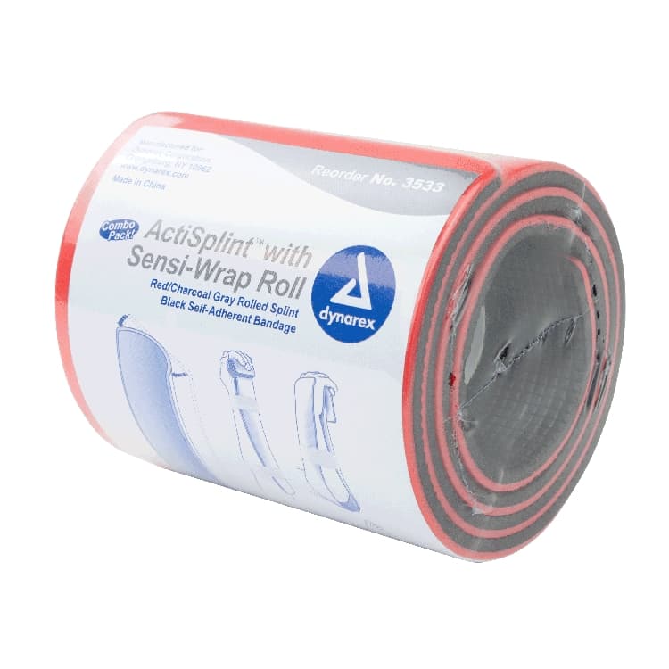 Dynarex ActiSplint Rolled Splint with Self-Adherent Sensi-Wrap Bandage - Image 3