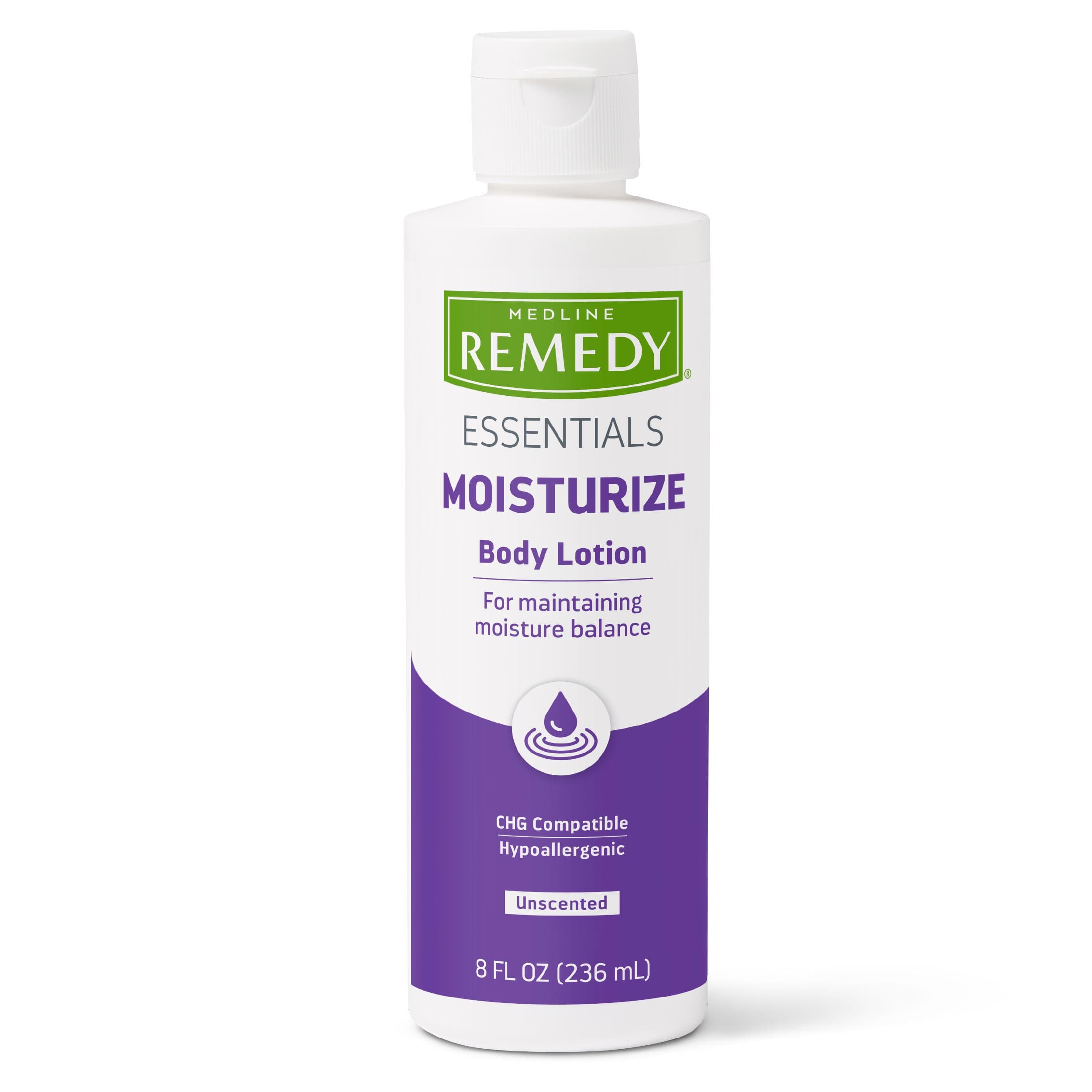 Remedy Essentials Moisturize Body Lotion, Unscented, 8 oz - Case of 36 - Image 1