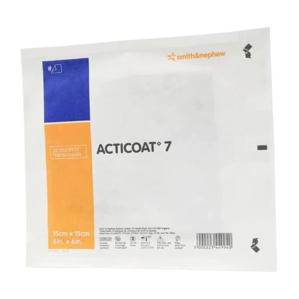 Acticoat 7 Antimicrobial Barrier Dressing, 6 x 6 Inch - Image 1