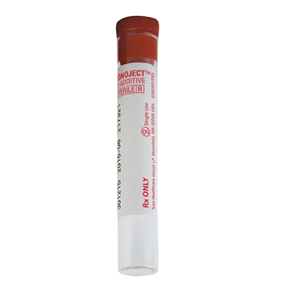 Monoject Venous Blood Collection Tube Silicone Coated, 10.2 x 64 mm, Serum, 3 mL - Box of 100 - Image 1