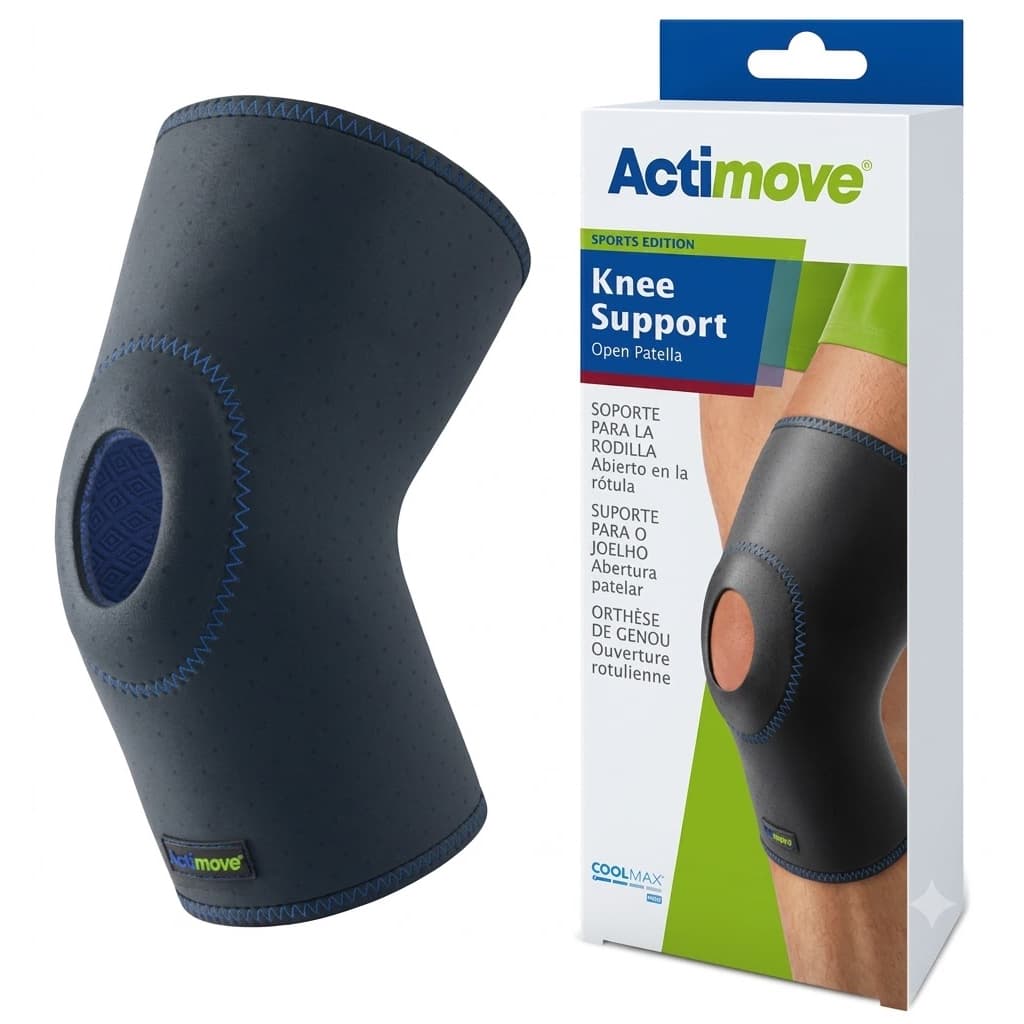 Actimove Knee Support Open Patella XSmall Black - Image 1