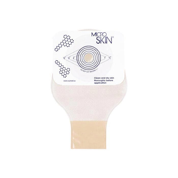 Cymed One-Piece 9 Inch Drainable Colostomy Pouch, Clear - Image 1