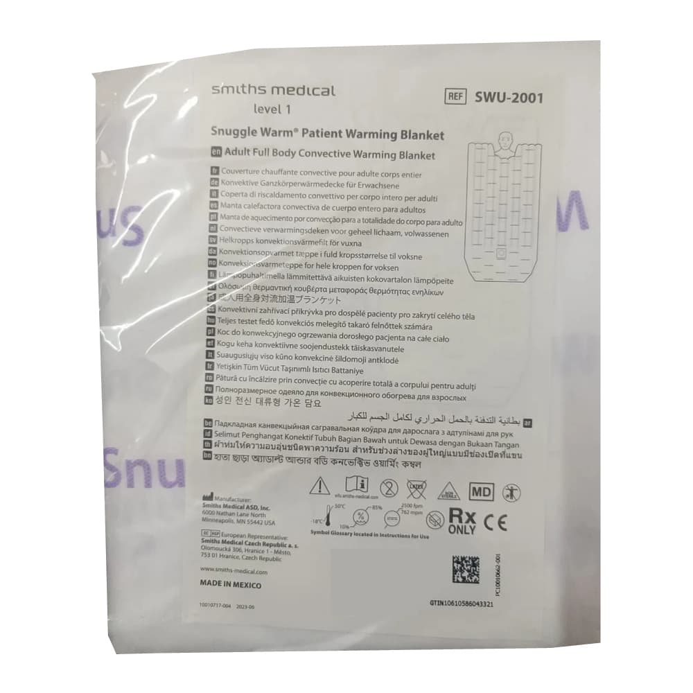 Snuggle Warm Forced Air Warming Blanket White, 40 W X 80 Inch, Full Body - Each - Image 1