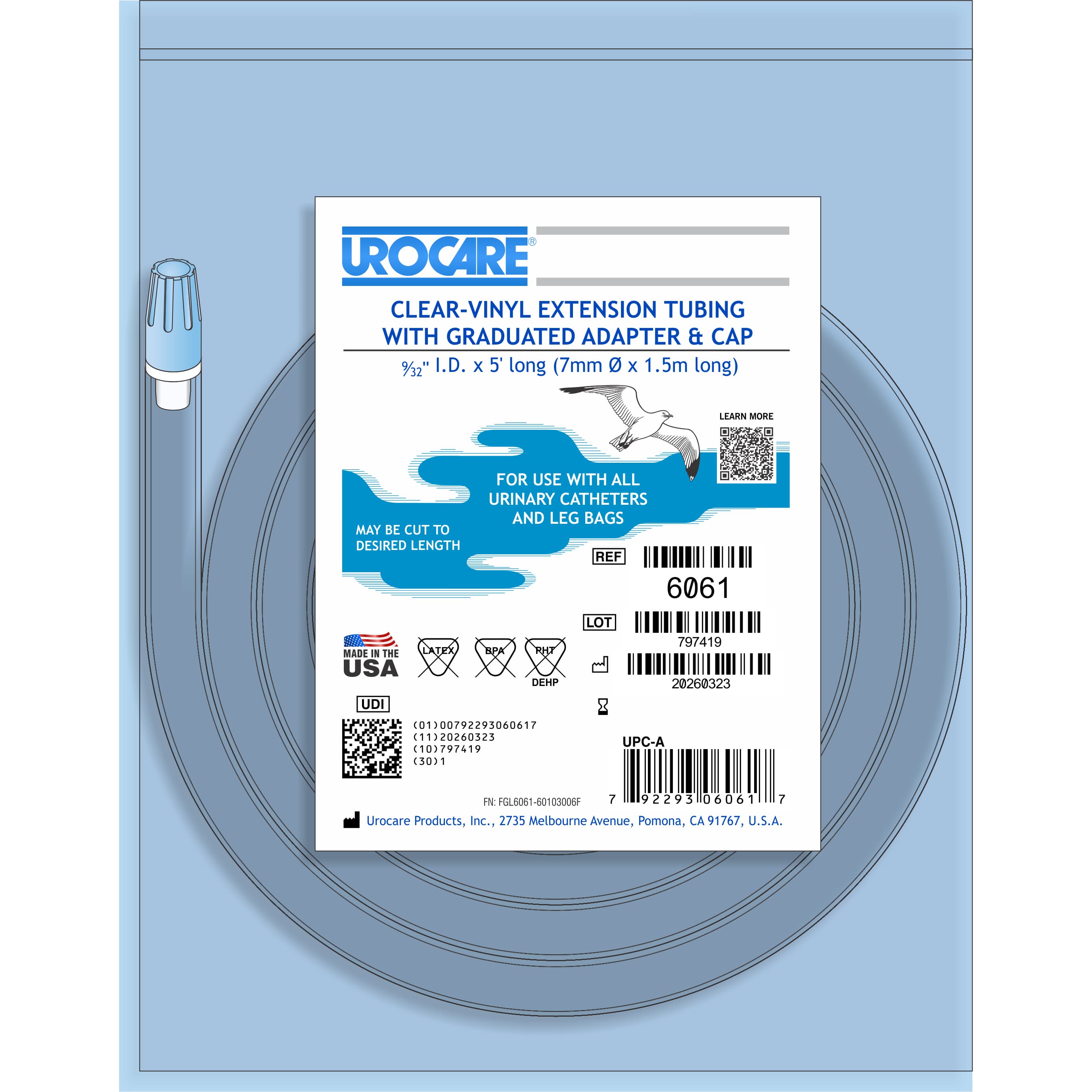 Urocare Clear-Vinyl Drainage Tubing - Image 1