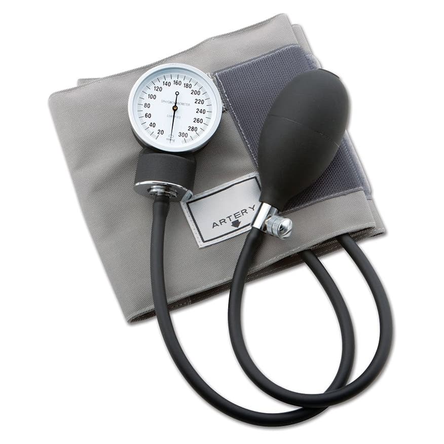 ADC Reusable Arm Aneroid Sphygmomanometer with Cuff, 2-Tubes