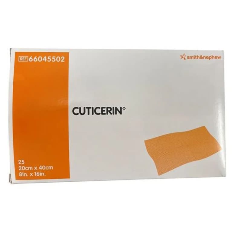Smith and Nephew Cuticerin Low-Adherent Surgical Dressing, 8 x 16 Inch - Box of 25 - Image 1