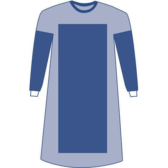 Medline Eclipse Poly Reinforced Gown with Hand Towel, Size XL - Image 1