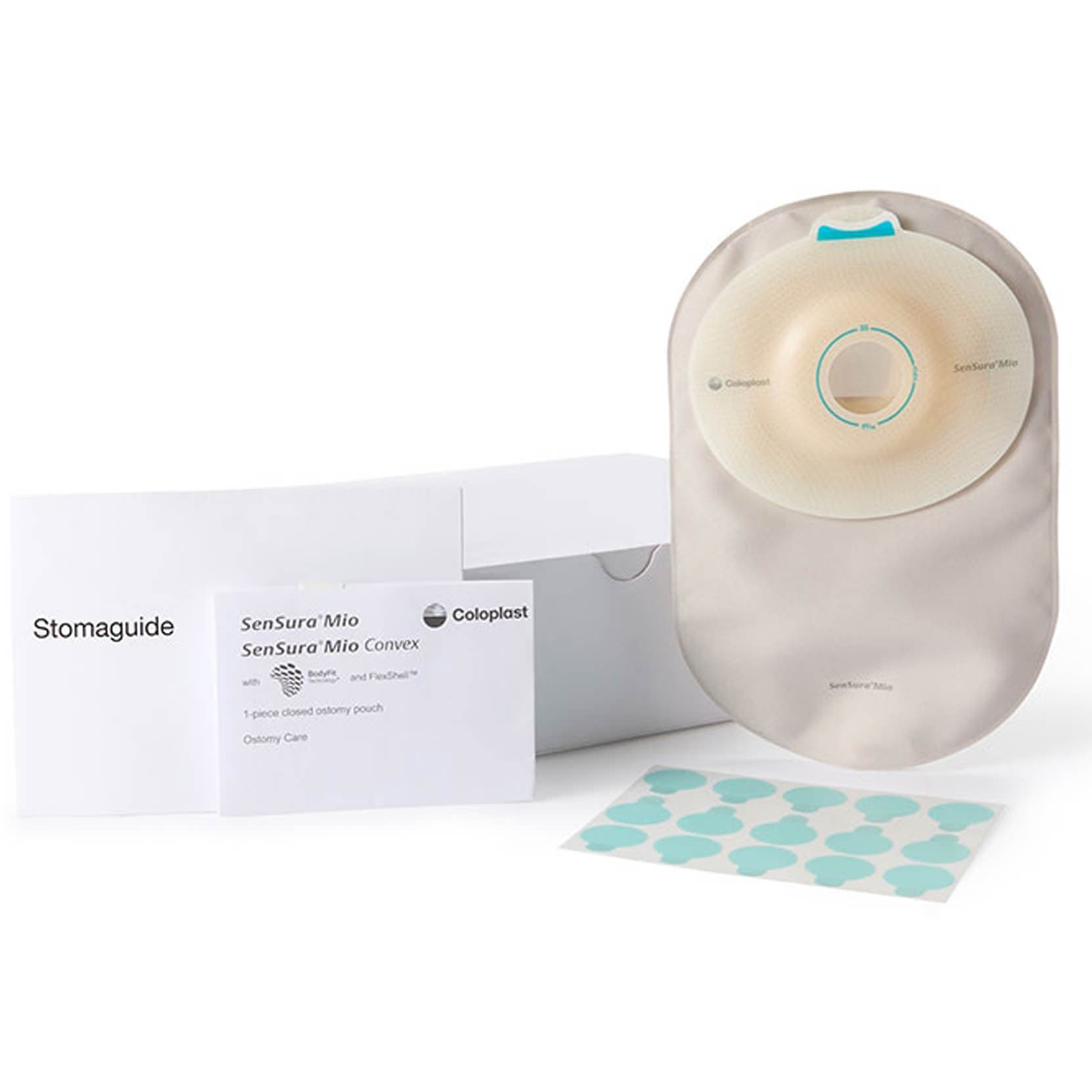 SenSura Mio Convex Soft MAXI Closed Pouch, 25 mm - Box of 10 - Image 1