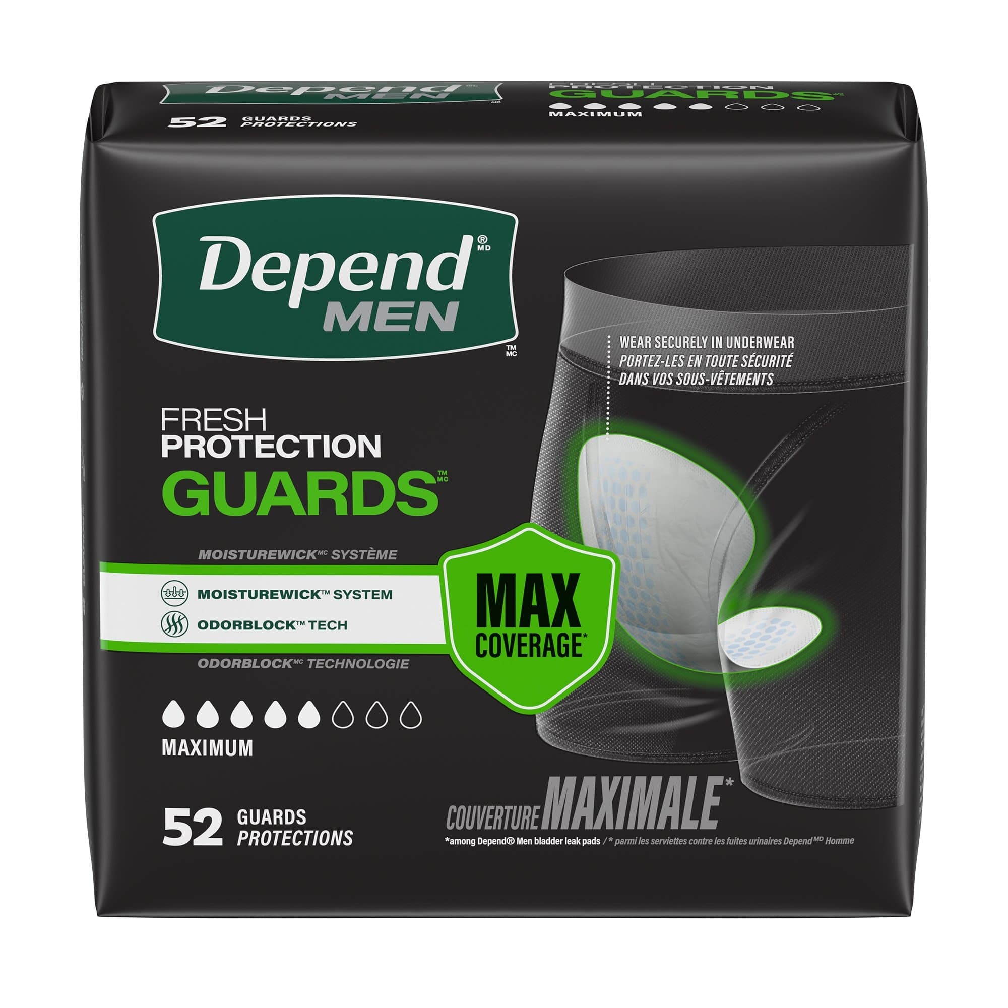 Depend Men Fresh Protection Guards