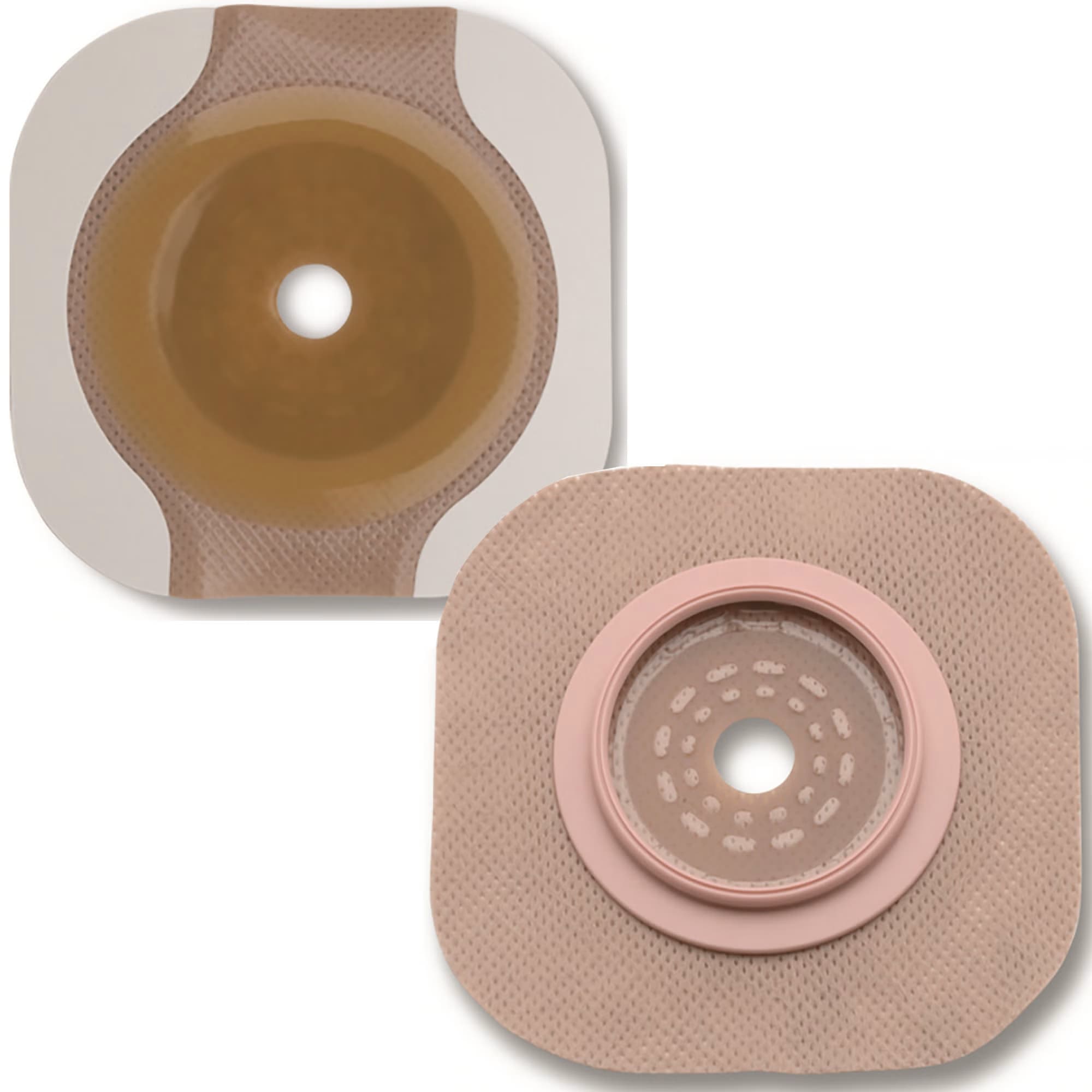 New Image Flat FlexWear Skin Barrier with Tape, 1-3/4 Inch Flange, Up to 1-1/4 Inch Stoma - Each - Image 1