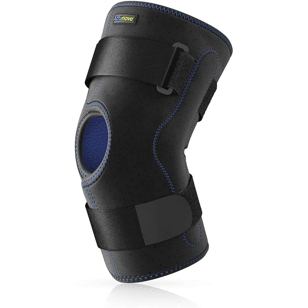 Actimove Knee Brace Wrap Around, Simple Hinges, Condyle Pads, Large, Black - Image 1