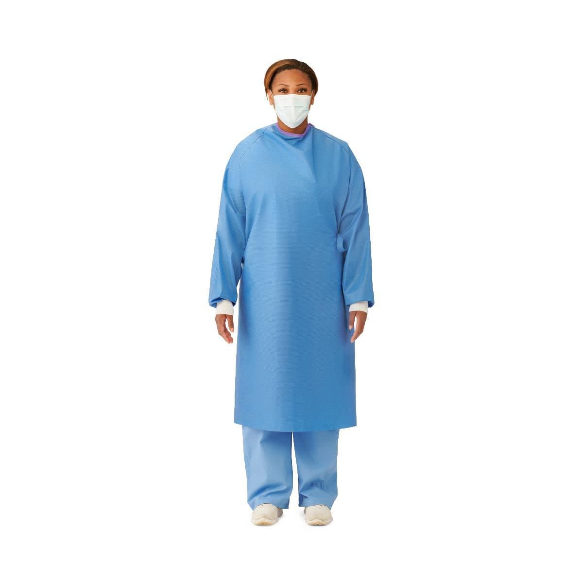 Medline Aurora Nonreinforced Gown with Raglan Sleeves, Sterile, Size L - Case of 32 - Image 1