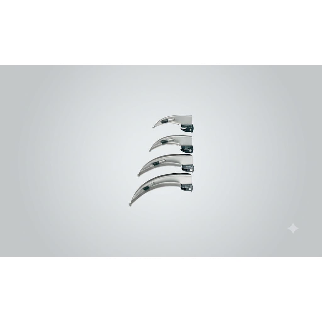 Airlife Macintosh Laryngoscope Blade, LED Light - Box of 20