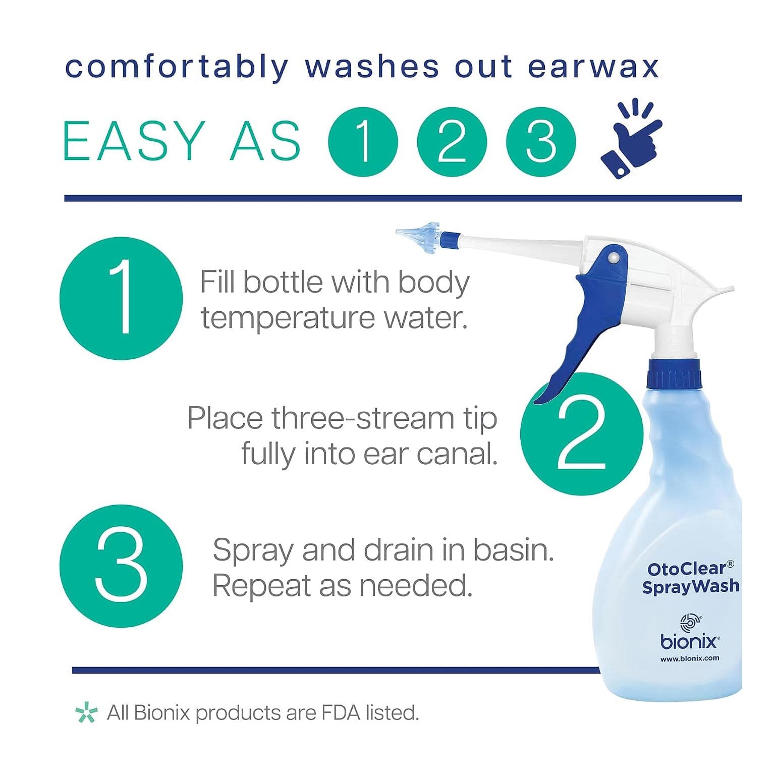 OtoClear Spray Wash Kit - Each - Image 3