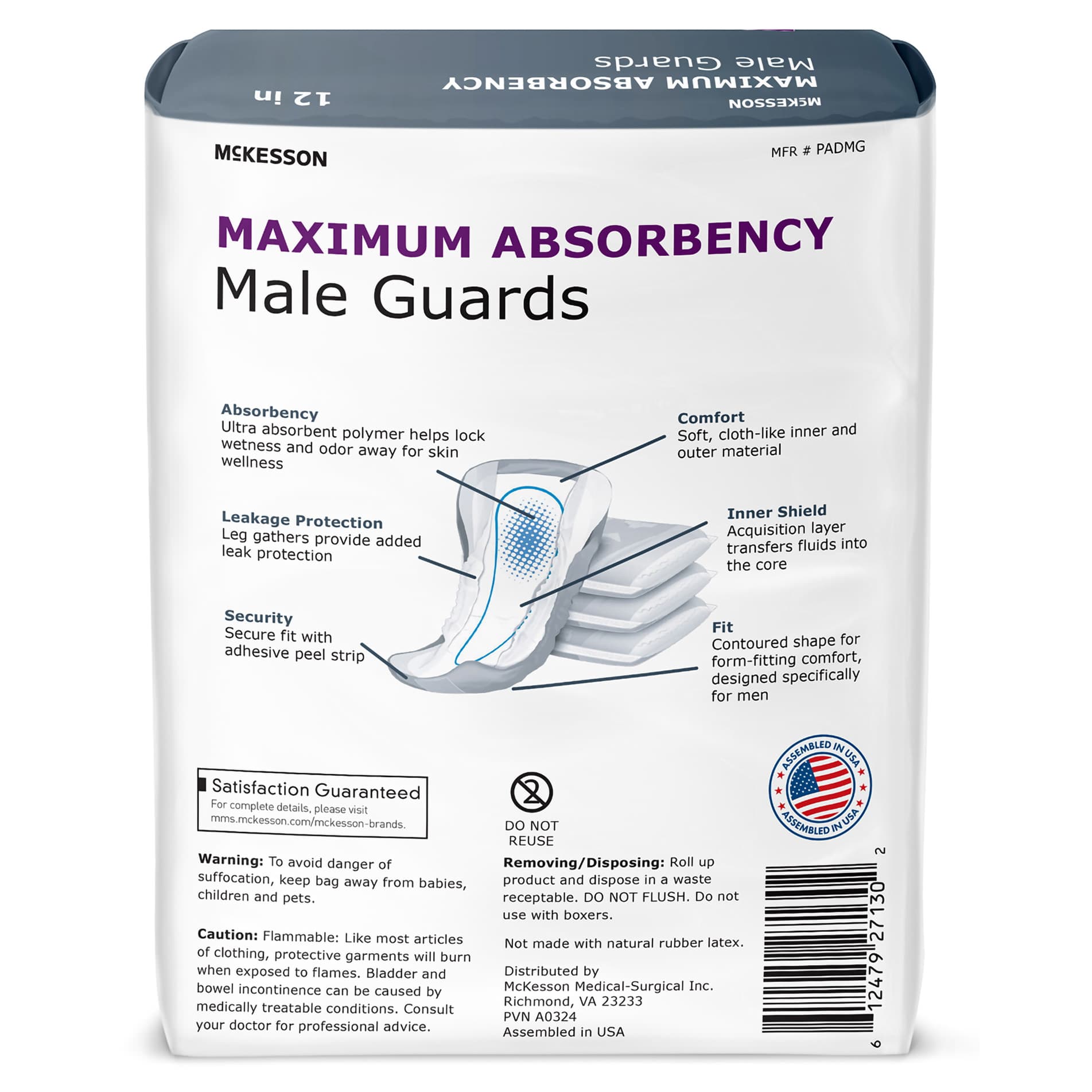 McKesson Maximum Absorbency Male Guards - Image 2