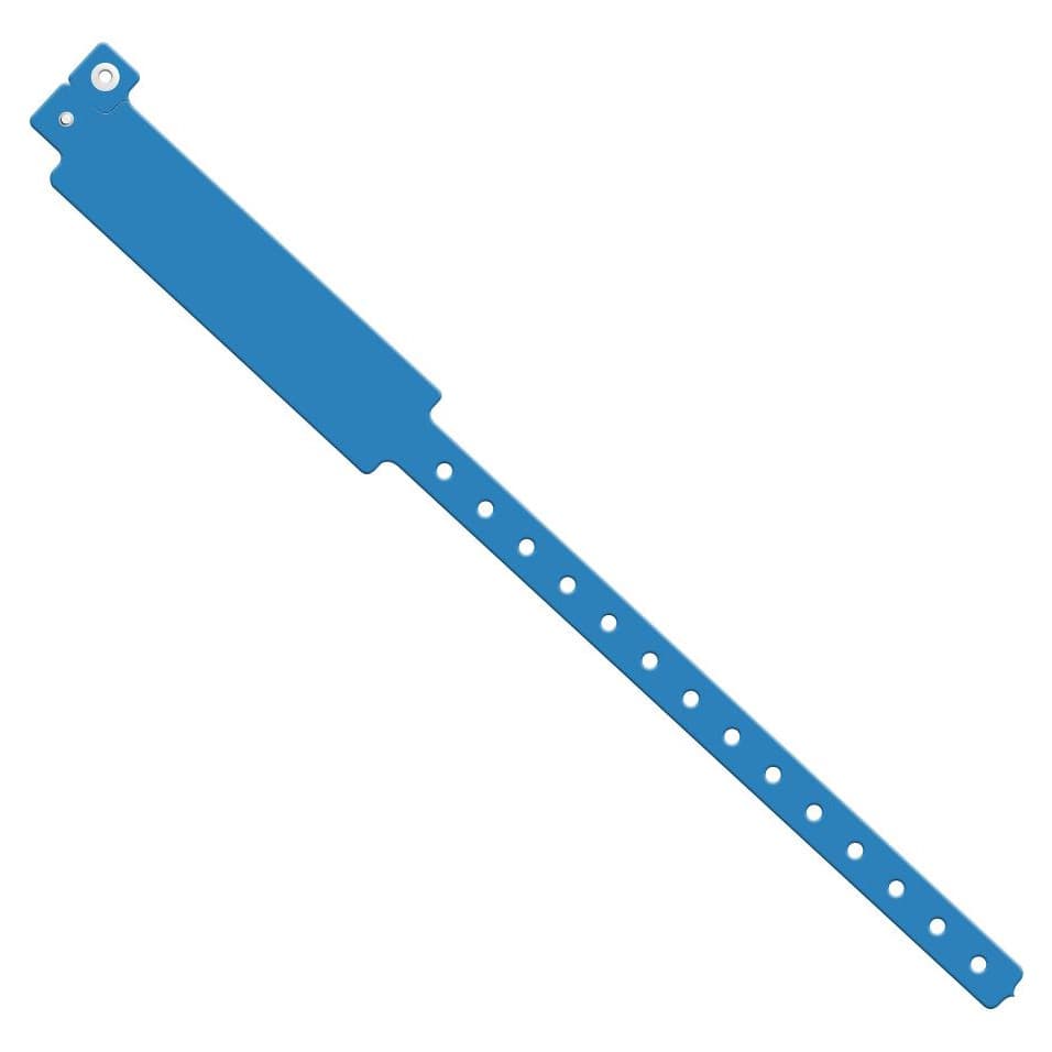 Medline Vinyl ID Blue Band, 1" x 12", Snap Closure - Box of 500 - Image 1