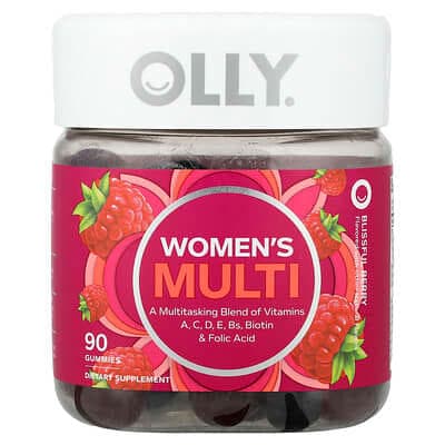 OLLY Women's Multivitamin, Blissful Berry - Bottle of 90