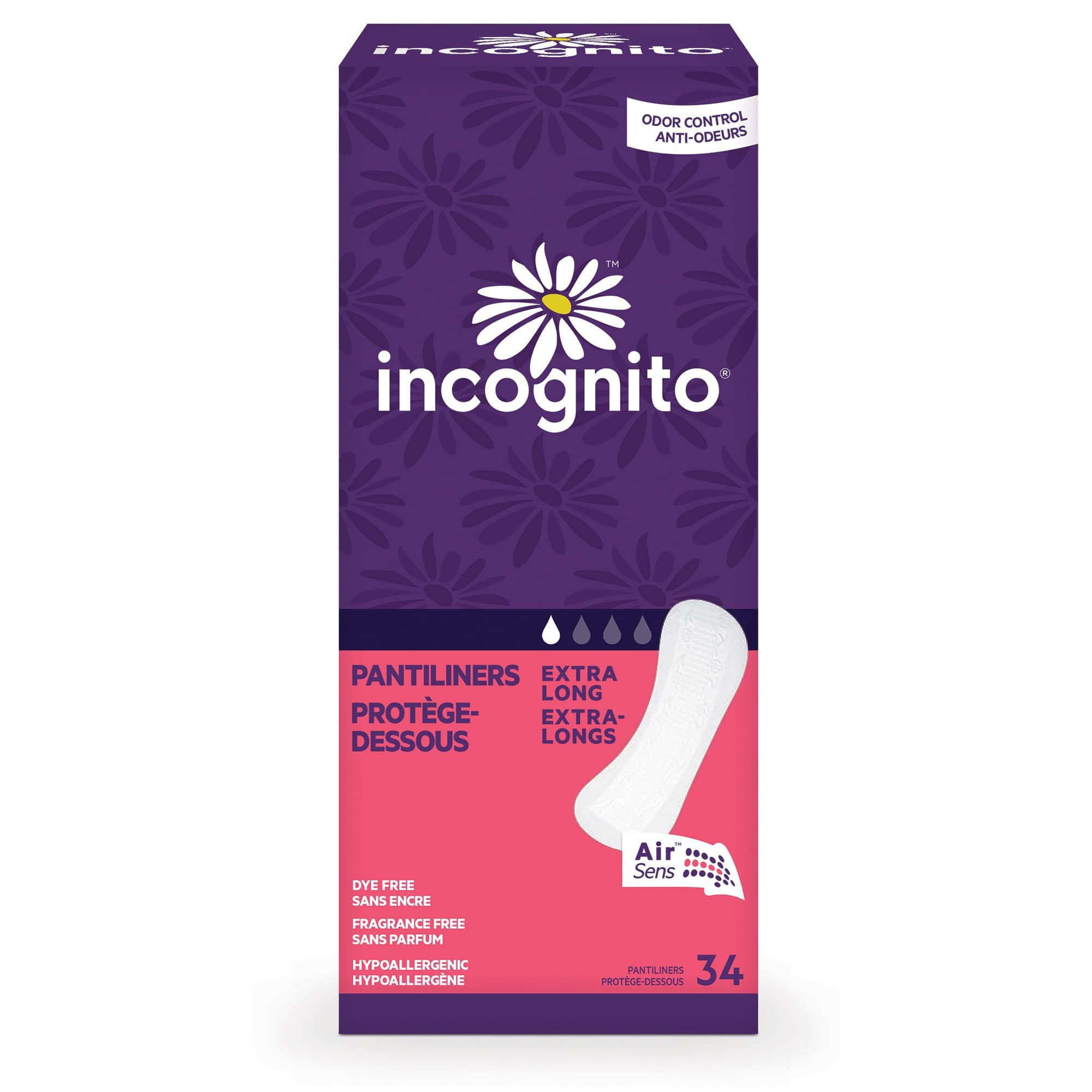 Incognito Panty Liner Extra Long, Light Absorbency - Image 1
