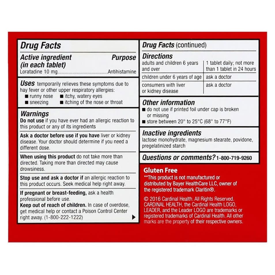 Leader Allergy 24 Hour Relief Tablets - Image 2