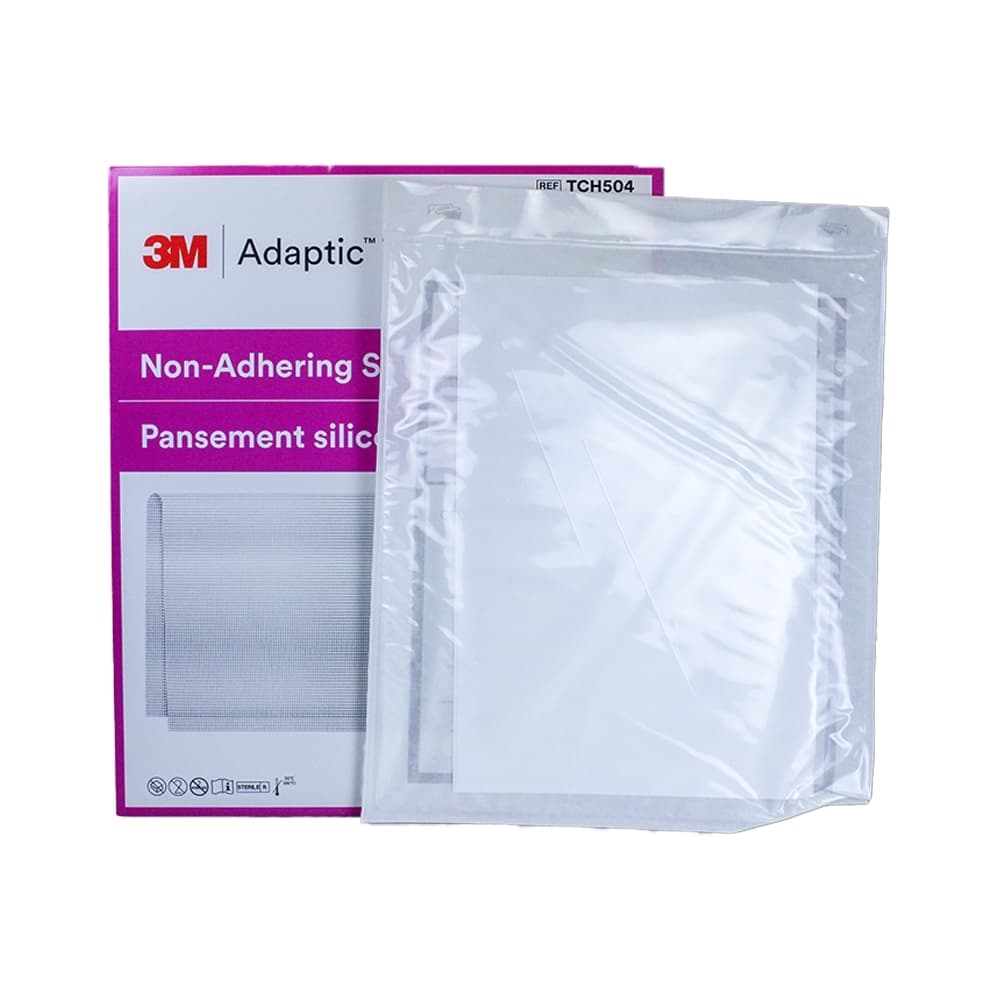 3M Adaptic Touch Non-Adhering Silicone Dressing, 8 x 12.75 Inch - Package of 5 - Image 1