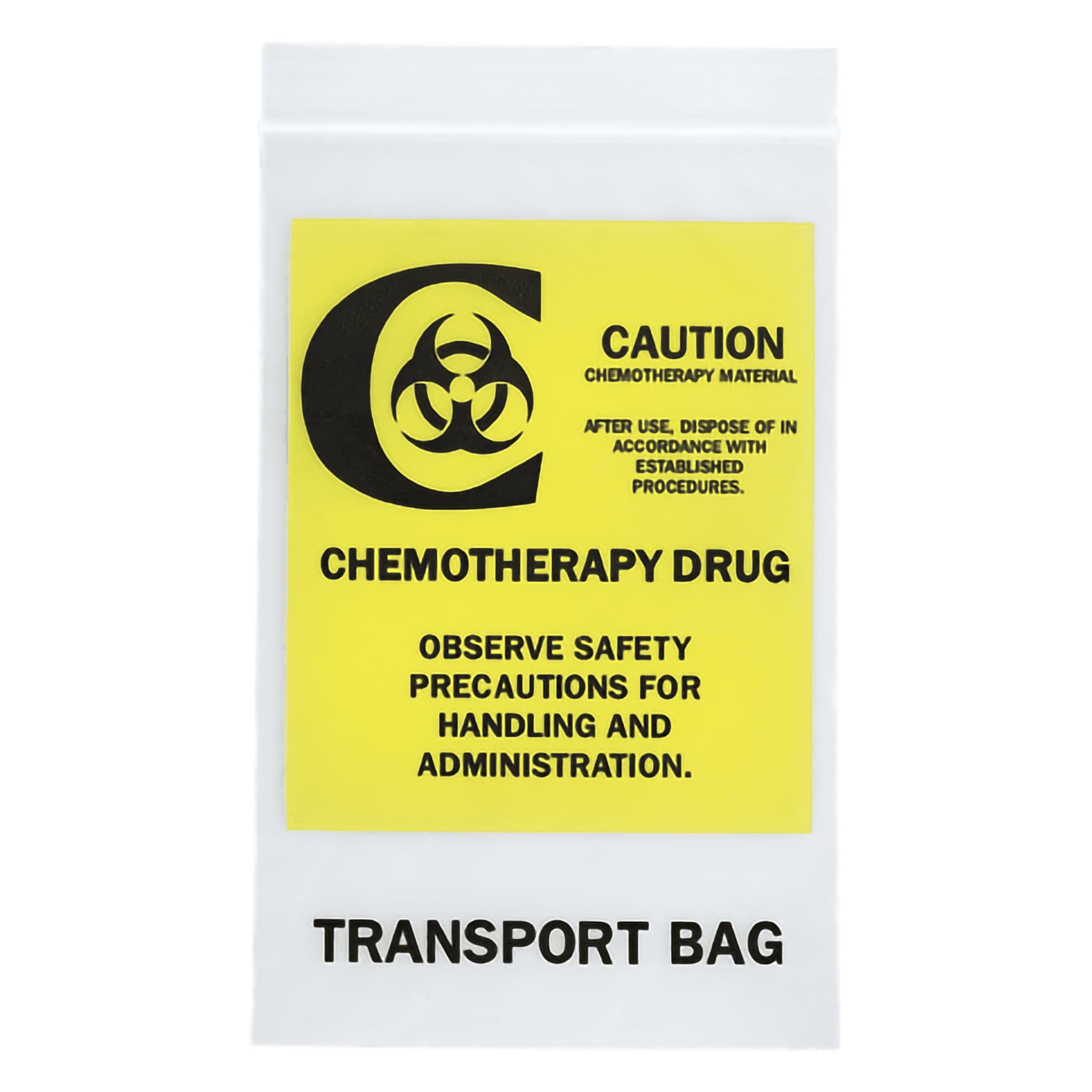 RD Plastics Chemo Drug Transport Bag Clear 4 mil, 9 x 12 Inch - Case of 500 - Image 1