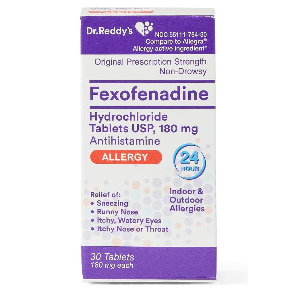 Allegra Fexofenadine Allergy HCL Tablets, 180 mg - Bottle of 30 - Image 2