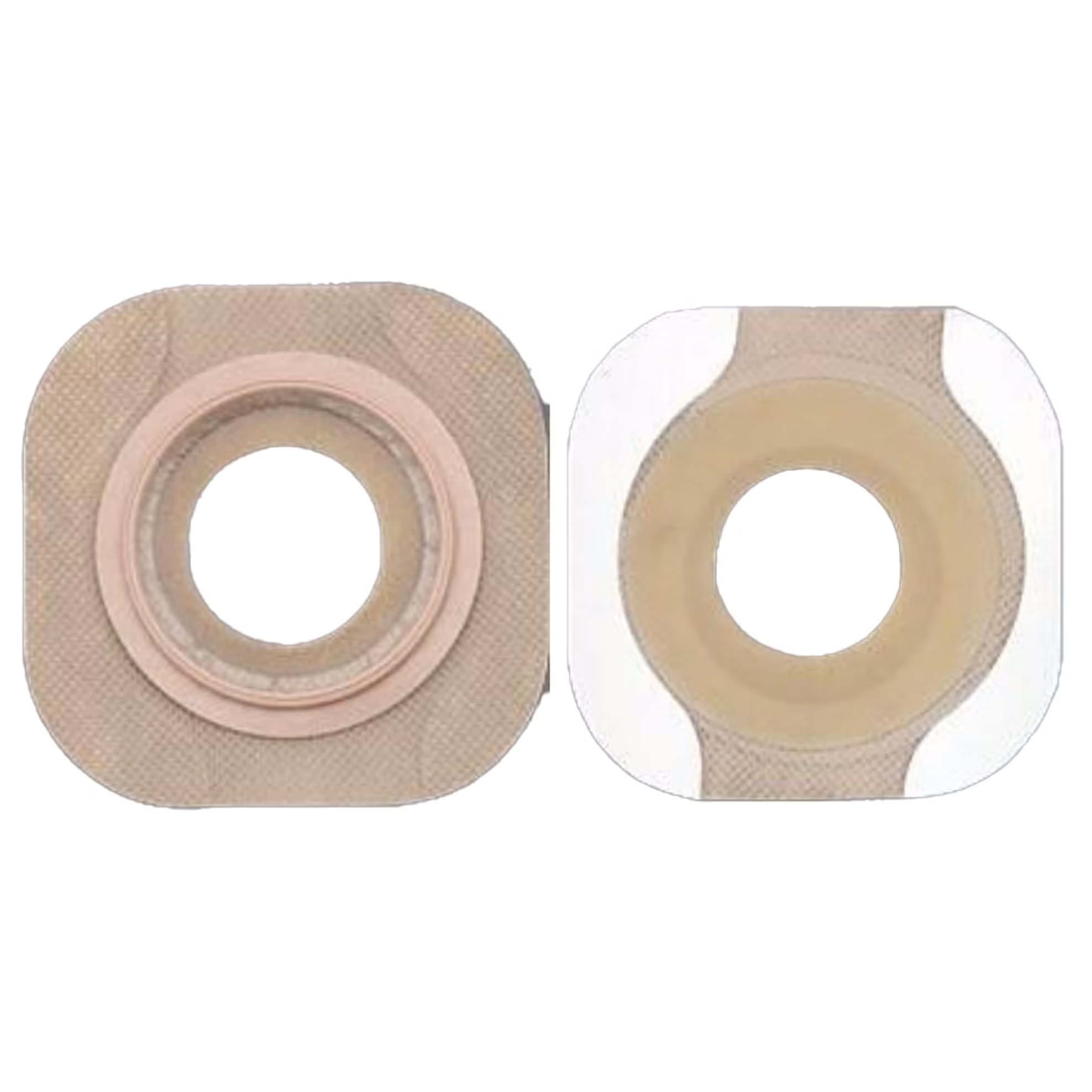 New Image Flat FlexWear Skin Barrier with Tape, 1-3/4 Inch Flange, 3/4 Inch Stoma - Box of 5 - Image 1