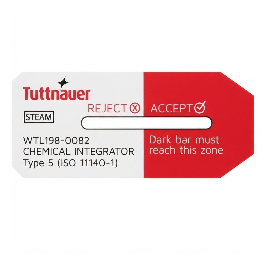Tuttnauer Sterilization Chemical Indicator Strip, Class 5 - Bag of 250 - Image 1