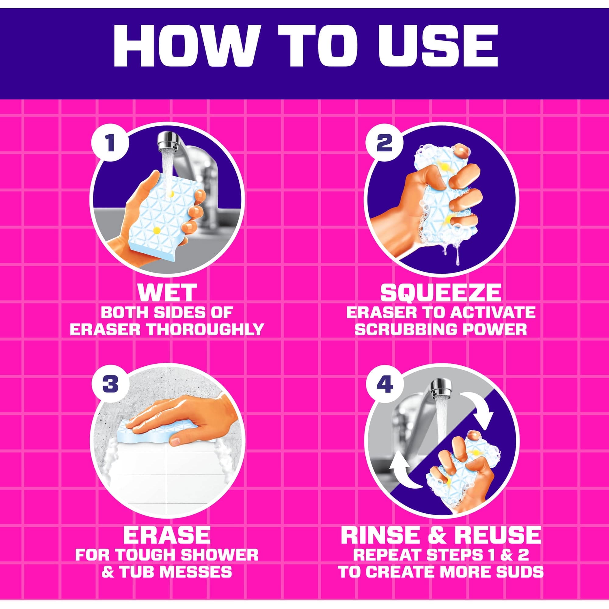 Mr Clean Magic Eraser Ultra Bath Bathroom Sponge - Image 3