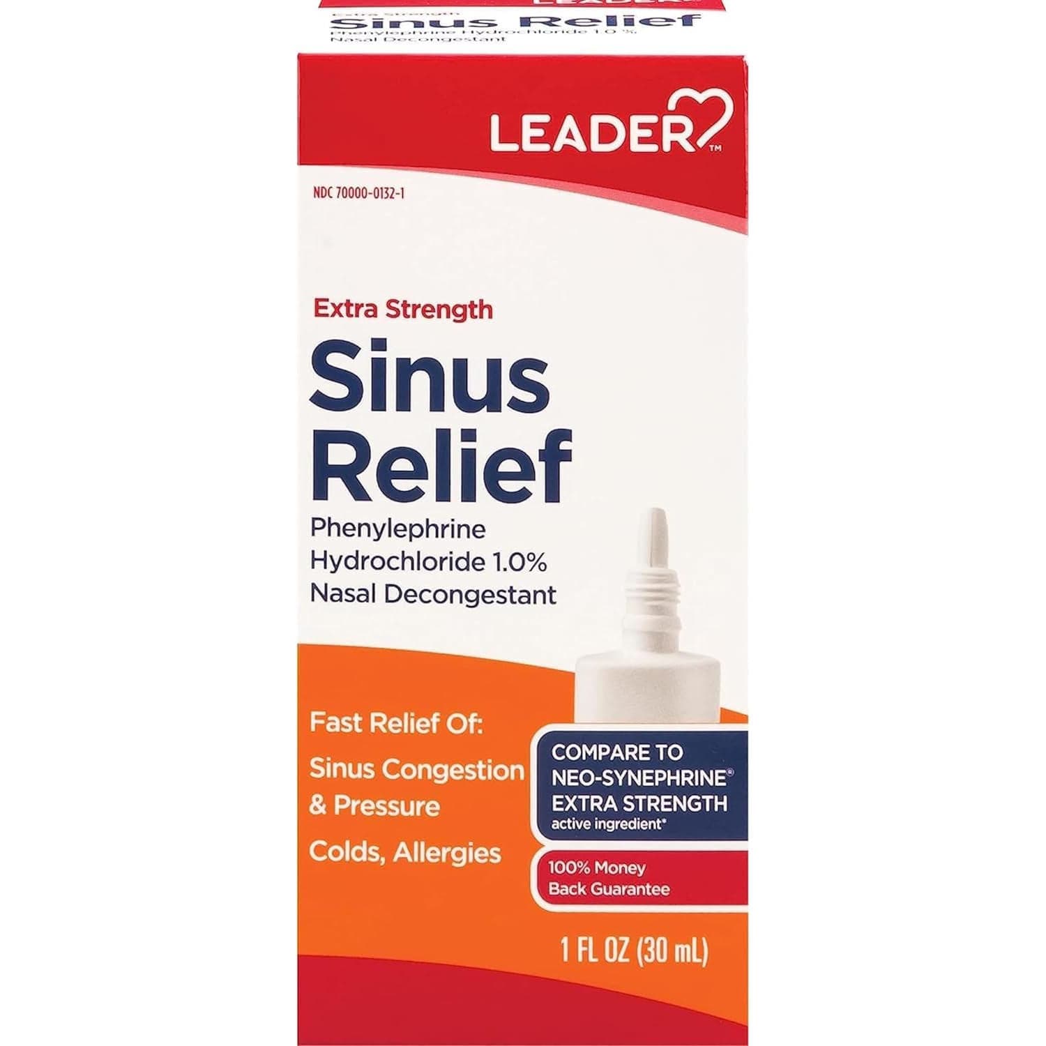 Leader Extra Strength Sinus Relief, 1 oz - Each - Image 1