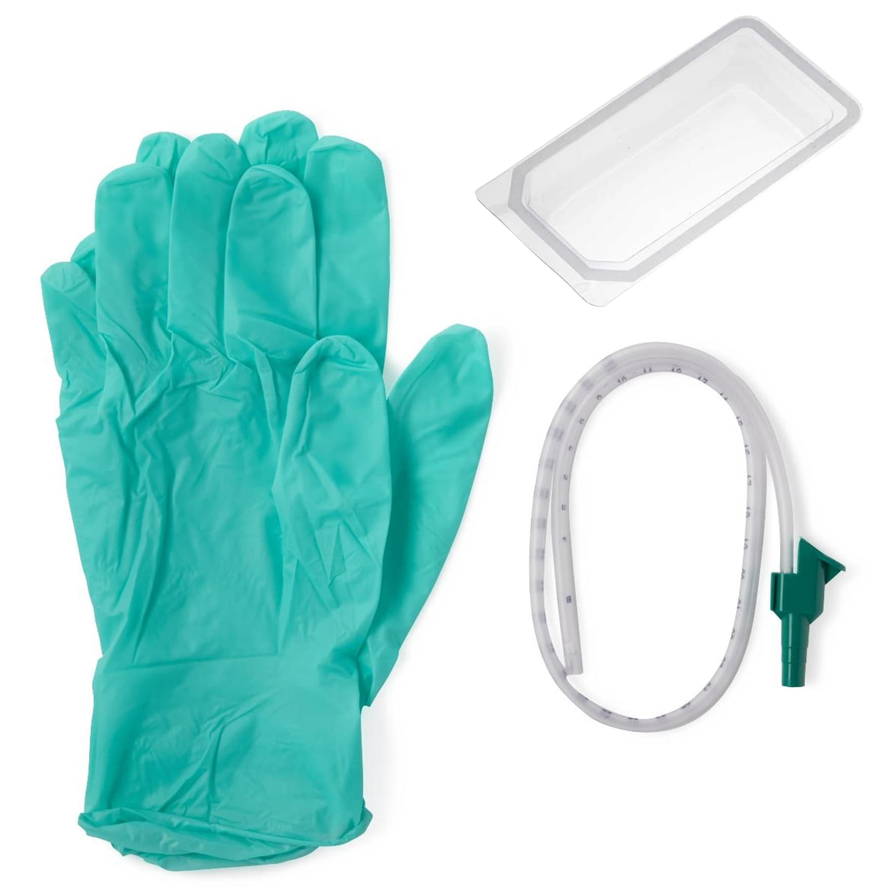 Medline Mini Open Suction Catheter Tray, 14 Fr - Case of 100 - Image 1