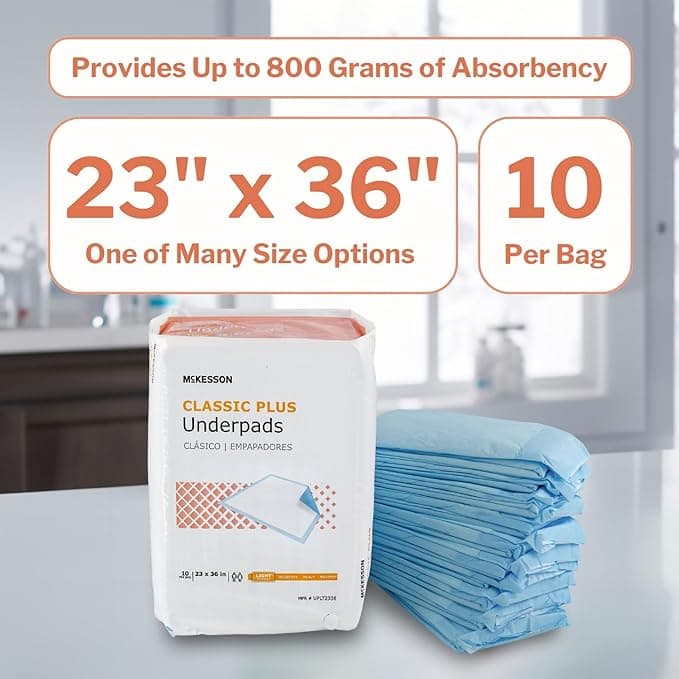 McKesson Classic Light Absorbency Underpad - Image 2