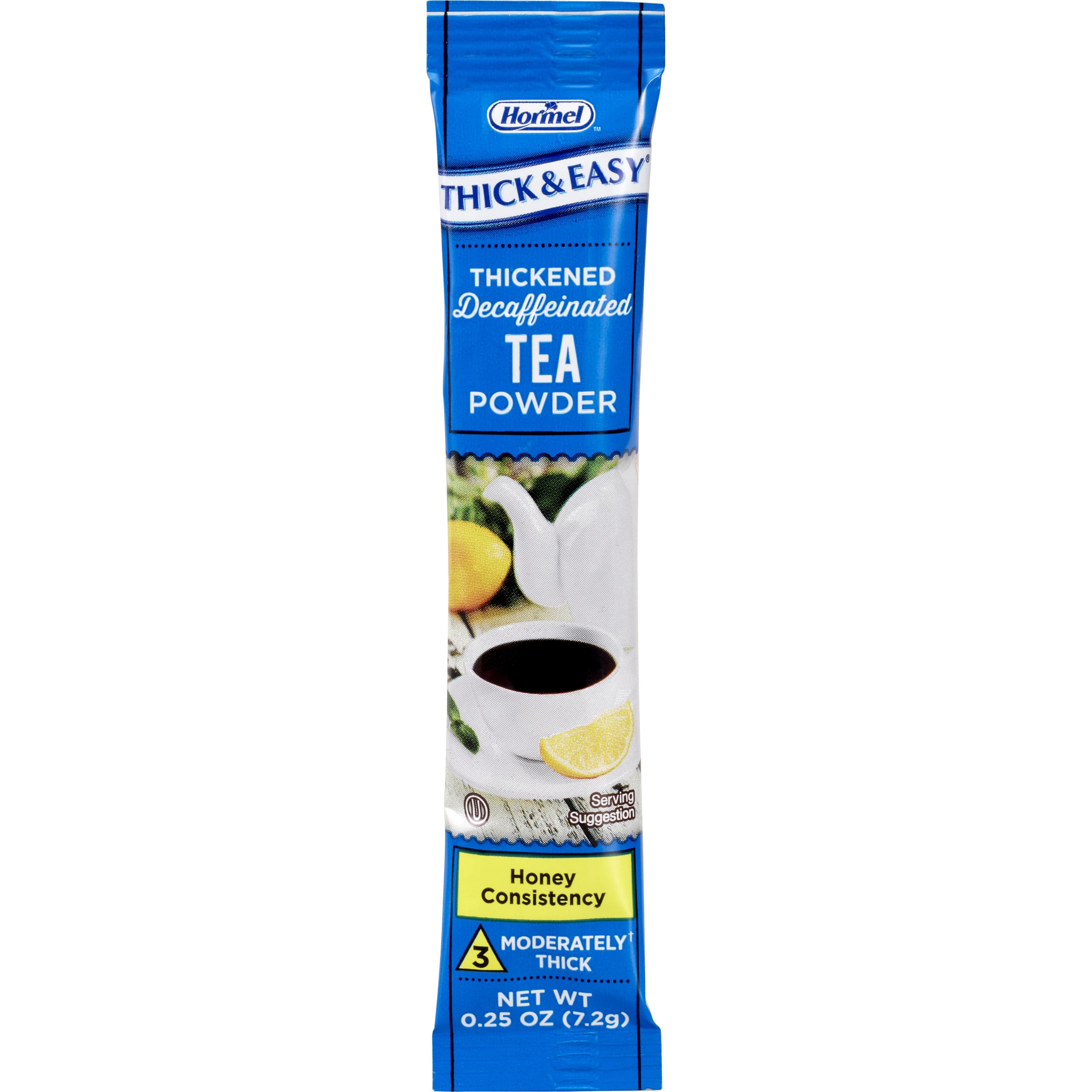 Thick and Easy Food and Beverage Thickener, Tea Flavor, 7.2 Gram - Case of 72