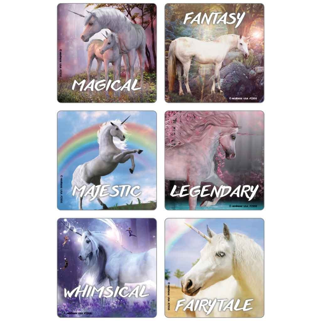 Medibadge Kids Love Stickers, Fantasy Unicorns - Package of 90 - Image 1