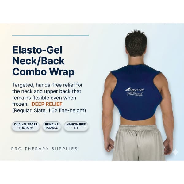 Elasto-Gel Hot and Cold Pack Neck and Back Combo Wrap - Image 2