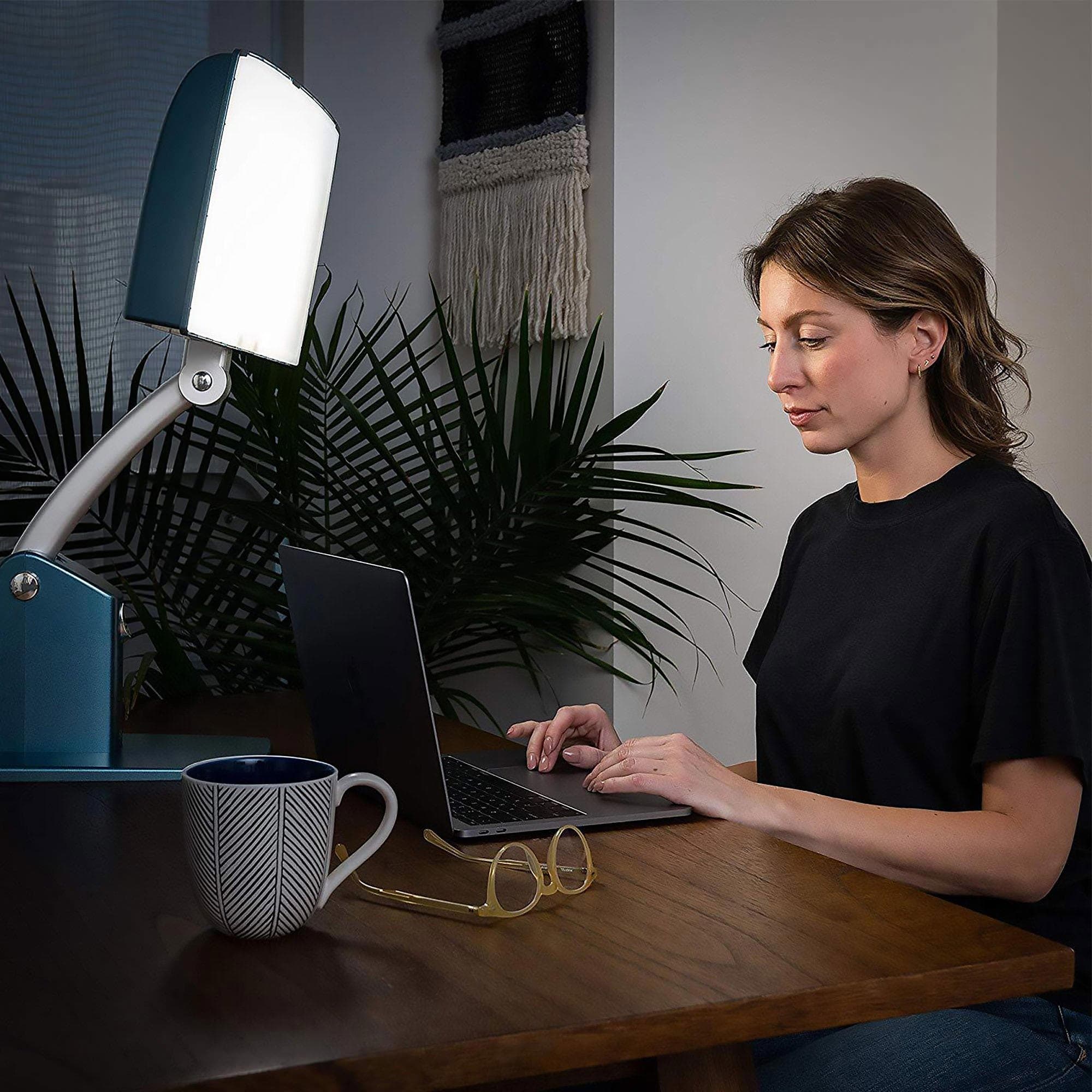 Carex Day-Light Sky Bright Light Therapy Lamp, Teal - Image 2