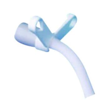 Bivona Uncuffed Tracheostomy Tube White Sterile V Neck Flange Pediatric, 4mm I.D, Size 4, 41 mm Length, 41 to 60 mm, 6.0 mm OD - Image 1